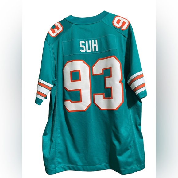 Miami Dolphins XL Stitched Jersey #93 SUH Nike NFL On Field - Picture 5 of 15